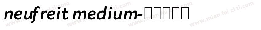 neufreit medium字体转换
